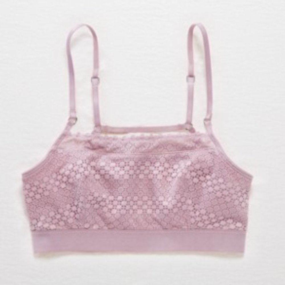 Aerie Purple Crochet Bralette